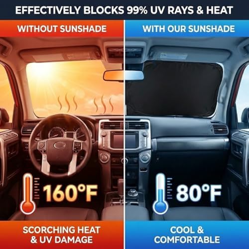 for Chevrolet Chevy Trailblazer Windshield Sun Shade Cover - Custom Fit Trailblazer Accessories 2021-2025 2026 Sunshade Foldable UV Protection & Heat Shield Sun Visor Accessories - Image 6