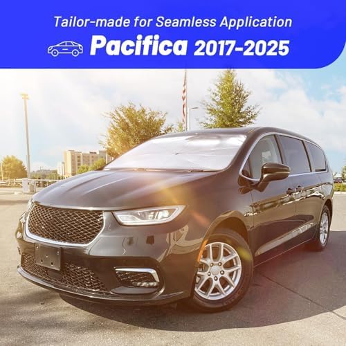 Windshield Sun Shade for Chrysler Pacifica 2017-2025, Custom Umbrella Shade - Image 3