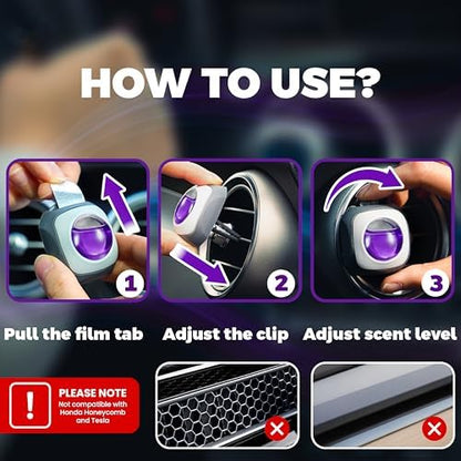 Air Jungles Lavender Scent Car Air Freshener Vent Clips 6 Ct, Long Lasting - Image 3