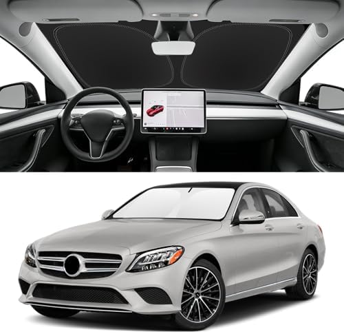 Windshield Sun Shade for Mercedes-Benz C-Class 2008-2024 by SLOGENTO