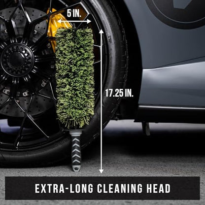 VIKING V+ Wheel Barrel Brush for Deep Wheel Cleaning, 17 Inch Length - Image 4