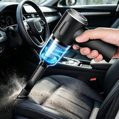Compressed Air Duster Wireless Handheld Car Vacuum Cleaner, Air Blower 3 in 1 Electric Air Dusters Computer Vacuums Keyboard Cleaner Power Rechargeable Vacuum for Desk Home and Office Dust Cleaning - Image 3