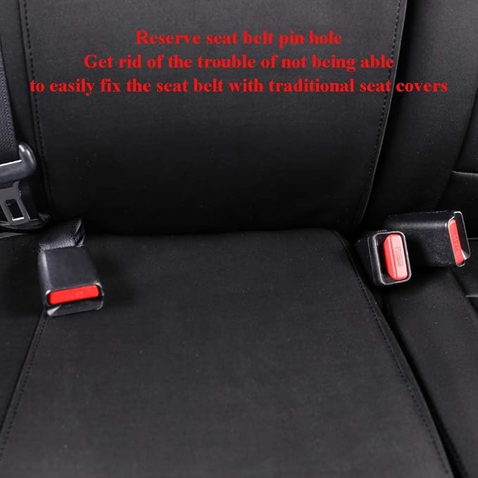 EKR Car Seat Covers for Subaru Forester 2019-2024(NO Base),Full Set | Custom Fit for Subaru Forester 2019-2024 (Not for Base)Full Coverage,Waterproof,Neoprene(Black) - Image 6
