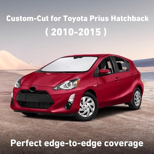 EcoNour Windshield Sunshade Compatible for Toyota Prius Hatchback 2010-2015 - Image 2