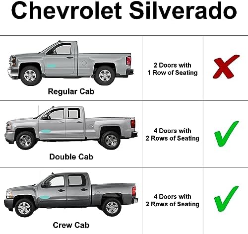 Front Side Sunshade (2PCS) for 2019-2026 Chevrolet Silverado 1500, 4Dr - Image 2