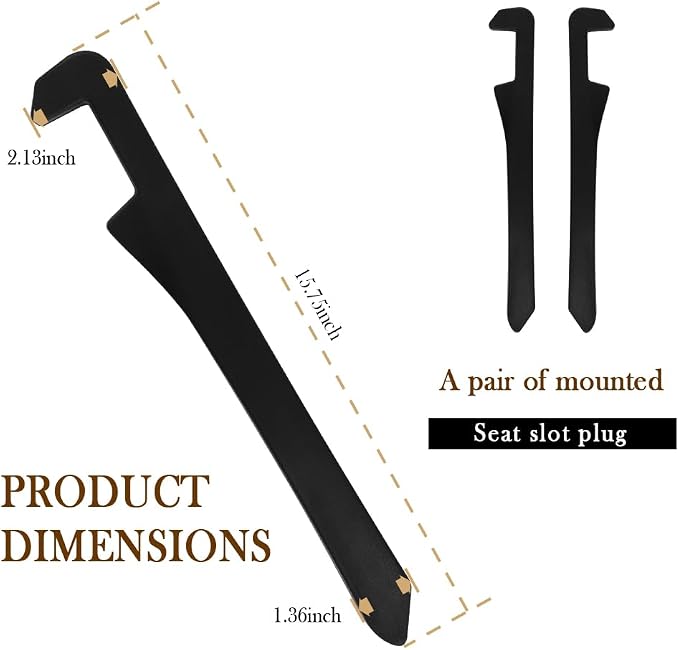 Car Seat Gap Filler 2 Pack - One Second Embedded Car Seat Crack Gap Filler for Holding Water Cup/Phone/Key - Car Inserts Between Seats - Image 2