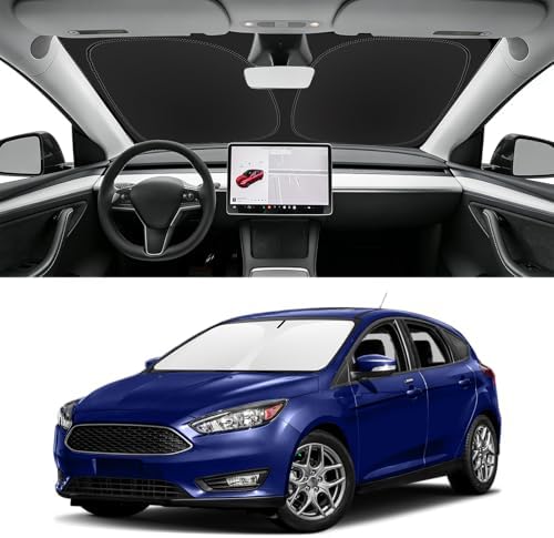 Custom Fit Windshield Sun Shade for Ford Focus 2012-2018 by SLOGENTO