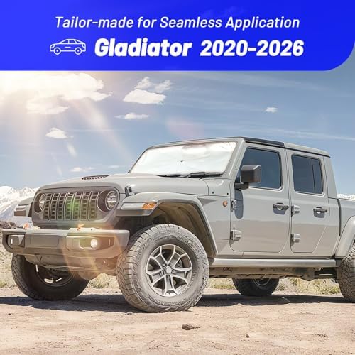 Windshield Sun Shade Umbrella for Jeep Gladiator 2020-2026 Front Window - Image 3