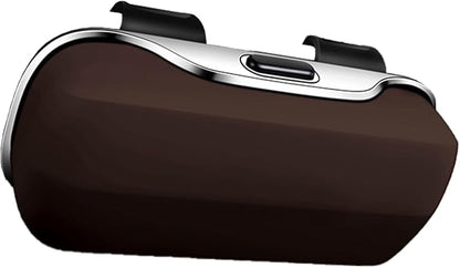 Sunglasses Holder for Car Sun Visor, Protective Automotive Eyeglasses Storage Case Hanger, Car Sunglass Holder Suitable for Truck and Sedan to Place Sunglass (Brown) - Image 6