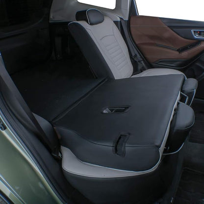 EKR Car Seat Covers for Subaru Crosstrek 2024-2025 Base,Full Set | Custom Fit for Subaru Crosstrek 2024 2025 Base(Rear W/ No Armrest),Glove-Like Fit,Easy Clean,Faux Leather(Black/Gray) - Image 4