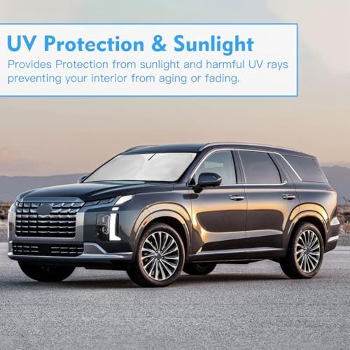 Windshield Sun Shade Sun Visor Accessories for Hyun-dai Palisade 2026-2020 - Image 7