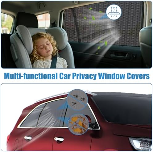 Kia Sorento Window Shades 2021-2023, Rear Side Mesh, 2PCS - Image 6