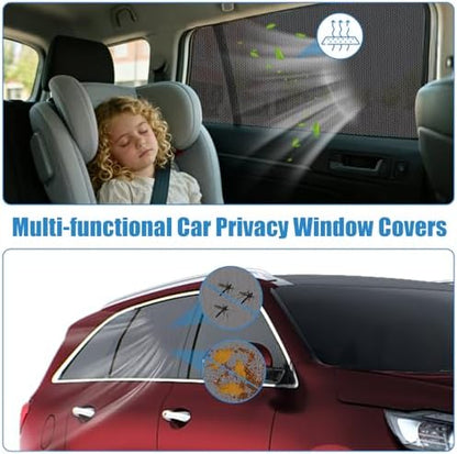 Kia Sorento Window Shades 2021-2023, Rear Side Mesh, 2PCS - Image 6