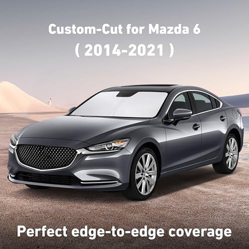 EcoNour Windshield Sunshade Compatible for Mazda 6 2014-2019 2020 2021 - Image 2