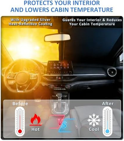 Windshield Sun Shade for 2005-2015 Toyota Tacoma Accessories - Image 6