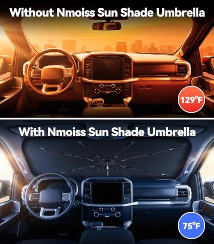 Nmoiss Windshield Sun Shade Umbrella for Ford F150 F250 - Image 2