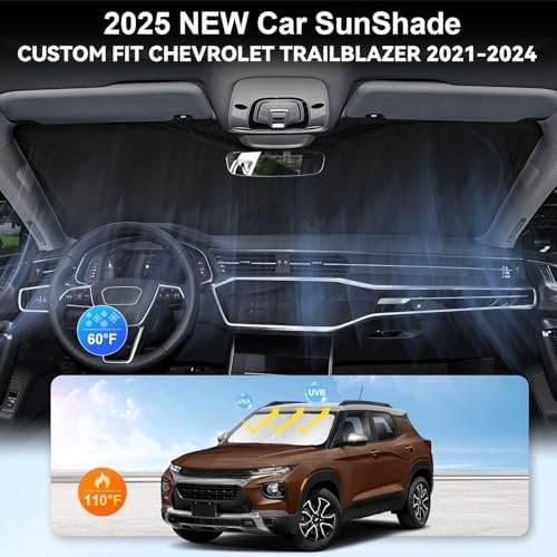 Windshield Sun Shade for Chevrolet Chevy Trailblazer 2021-2026 Sunshade - Image 4