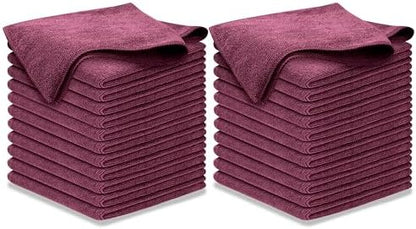 USANOOKS Premium 300GSM Microfiber Cleaning Cloth - 12.5"x12.5" High Performance - 1200 Washes, Ultra Absorbent Microfiber Towels for Cars Undercarriage, Rims & Engine Bay Cleaning - Microfiber Cloth by USANOOKS