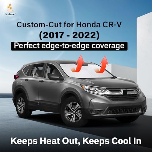 EcoNour Windshield Sunshade Compatible for Honda CRV 2017-2020 2021 2022 - Image 2