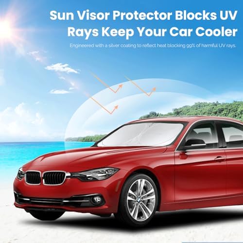 Windshield Sun Shade for BMW 3 Series Sedan & M3 (F30/F80) 2013-2018 - Image 3