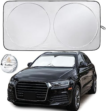 EcoNour Car Sun Shade for Windshield, Foldable Front Window Cover by EcoNour