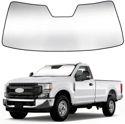 Windshield Sunshade for Ford F250 F350 F450 F550 F600 2017-2022 by LungsiMotor