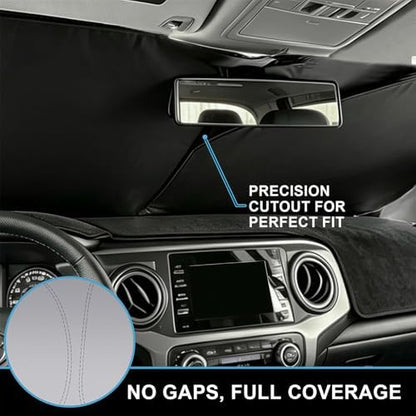 Windshield Sun Shade for Toyota Tacoma 2016-2023 - Image 4
