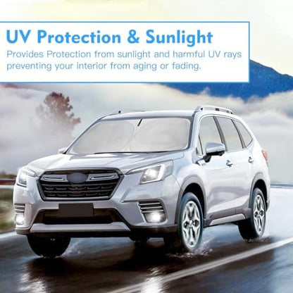 Windshield Sun Shade Car Sunshade Accessories Fit Subaru Forester 2026-2019 - Image 7