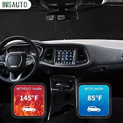 Sunshade for Dodge Caravan 2006-2024 2025 2026 Front Windshield Sun Shade - Image 3