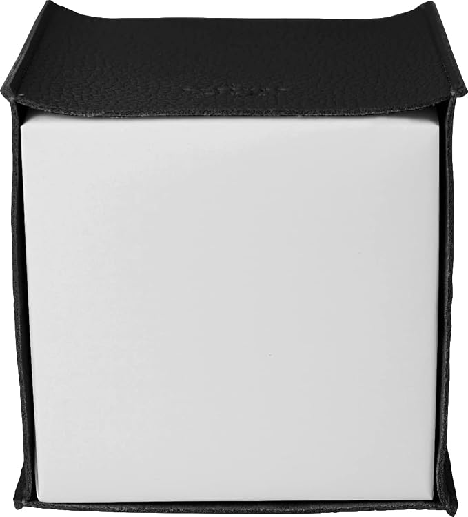carrotez Tissue Box Cover, [Refined] Modern PU Leather Square Tissue Box Holder - Decorative Holder/Organizer for Bathroom Vanity Countertop, Night Stands, Office Desk & Car 5X5X5 - Black - Image 7