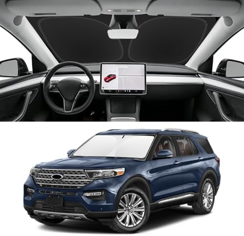 Custom Fit Windshield Sun Shade for 2020-2026 Ford Explorer by SLOGENTO