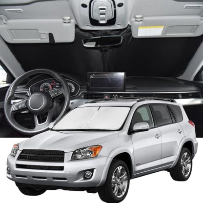 Windshield Sunshade for Toyota RAV4 2006-2012 Car Window Shade 4 Layers by ZOIBVCARSUNSHADE