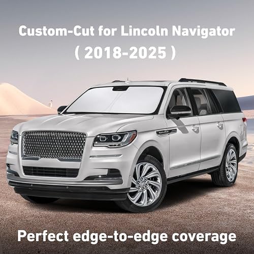 EcoNour Windshield Sunshade Compatible for Lincoln Navigator 2018-2024 2025 - Image 2