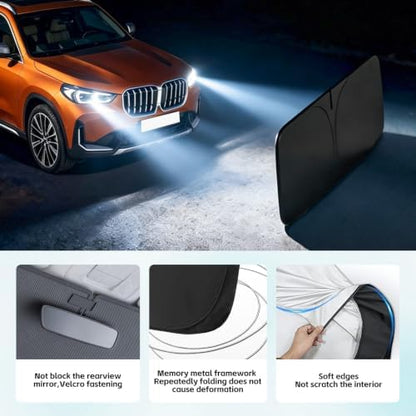 Windshield Sun Shade for BMW X1 2023-2026 Sunshade - Image 5