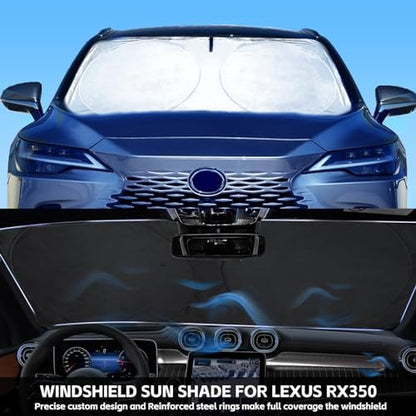 Windshield Sun Shade for 2016-2022 Lexus RX 350 450h Sunshade Window Visor - Image 2
