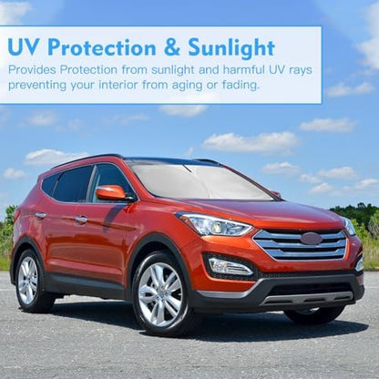 Windshield Sun Shade Sun Visor Accessories for 2013-2018 Hyundai Santa Fe - Image 7