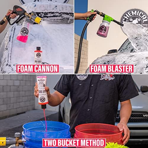 Chemical Guys CWS_101_16W Car Wash Starter Bundle - Maxi-Suds II Foaming Car Wash Soap, 16 oz, Cherry Scent + Green Chenille Wash Mitt (2 Items) Works on Cars, Trucks, SUVs, RVs & More - Image 2