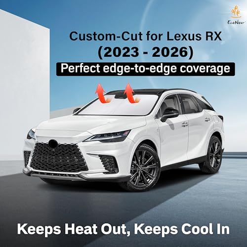 EcoNour Windshield Sunshade Compatible for Lexus RX 350 450h 2023-2025 2026 - Image 2