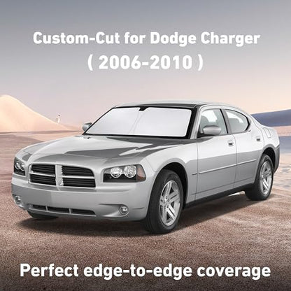 EcoNour Windshield Sunshade Compatible for Dodge Charger 2006-2009 2010 - Image 2