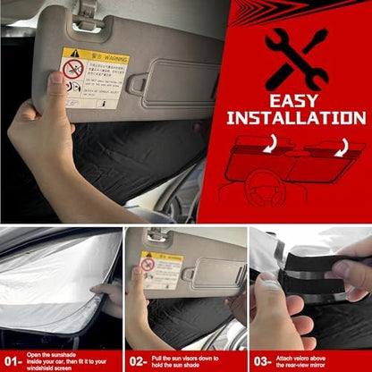 Windshield Sun Shade for 2014-2018 BMW X5 - Image 6