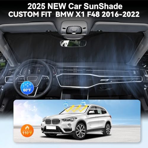 Windshield Sun Shade for BMW X1 2016-2022 F48 U11 Sunshade Front Sun Visor - Image 4