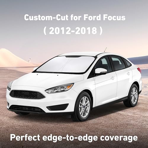 EcoNour Windshield Sunshade Compatible for Ford Focus 2012-2016 2017 2018 - Image 2