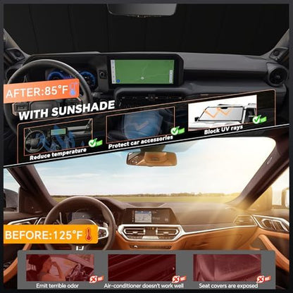 Windshield Sun Shade for GMC Hummer EV 2022-2026 - Image 4