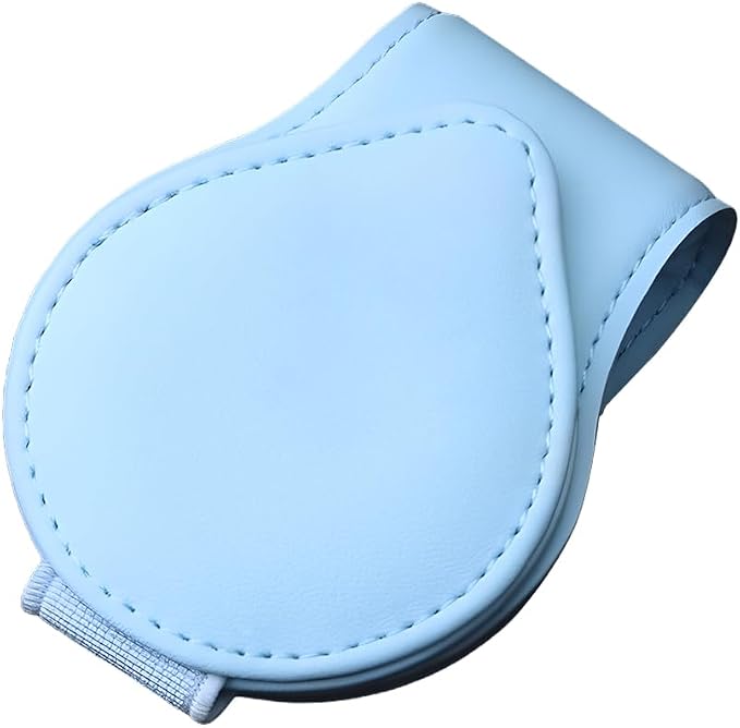 Sunglasses Holder for Car Visor, Magnetic Leather Sun Visor Eyeglasses Hanger & Ticket Card Clip, for Most Cars - Image 7