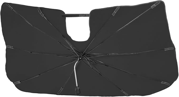JOYTUTUS Windshield Sunshade Umbrella for Dodge Ram 2010-2025, Automotive Interior Sun Protection Cover, Titanium Silver UV Block Coating, Front Window Heat Insulation Protection by JoyTutus