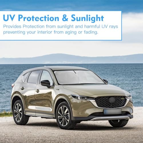 Windshield Sun Shade Car Sunshade Accessories Fit 2017-2026 Mazda CX-5 - Image 7