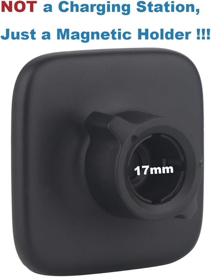 17mm Magnetic Phone Mount Base for MagSafe 0.67" Ball Socket, Replacement Phone Car Mount Accessory (Simple Square Design) - Image 2