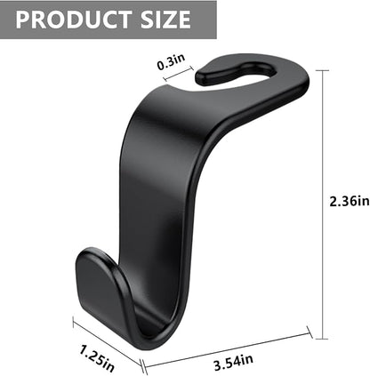 DTDNZKN 8-Pack Car Seat Back Storage Hook | Auto Seat Hook Hangers Storage Organizer Interior Accessories for Purse Coats Umbrellas Grocery Bags Handbag - Image 2