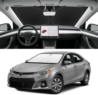 Custom Fit Windshield Sun Shade for Toyota Corolla 2014-2019 by SLOGENTO