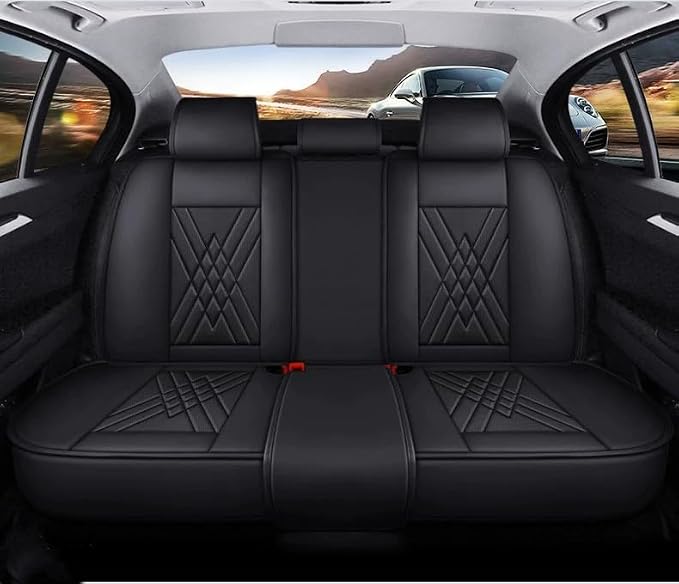 for car seat Covers Non-Slip （E.g, for Tesl,for Mercedes-Benz,for BMW,for Audi, for Ford, for Honda, for Nissan,for Toyota,for Chevrolet,for Jeep.. (Black Red (Front Row)) - Image 3